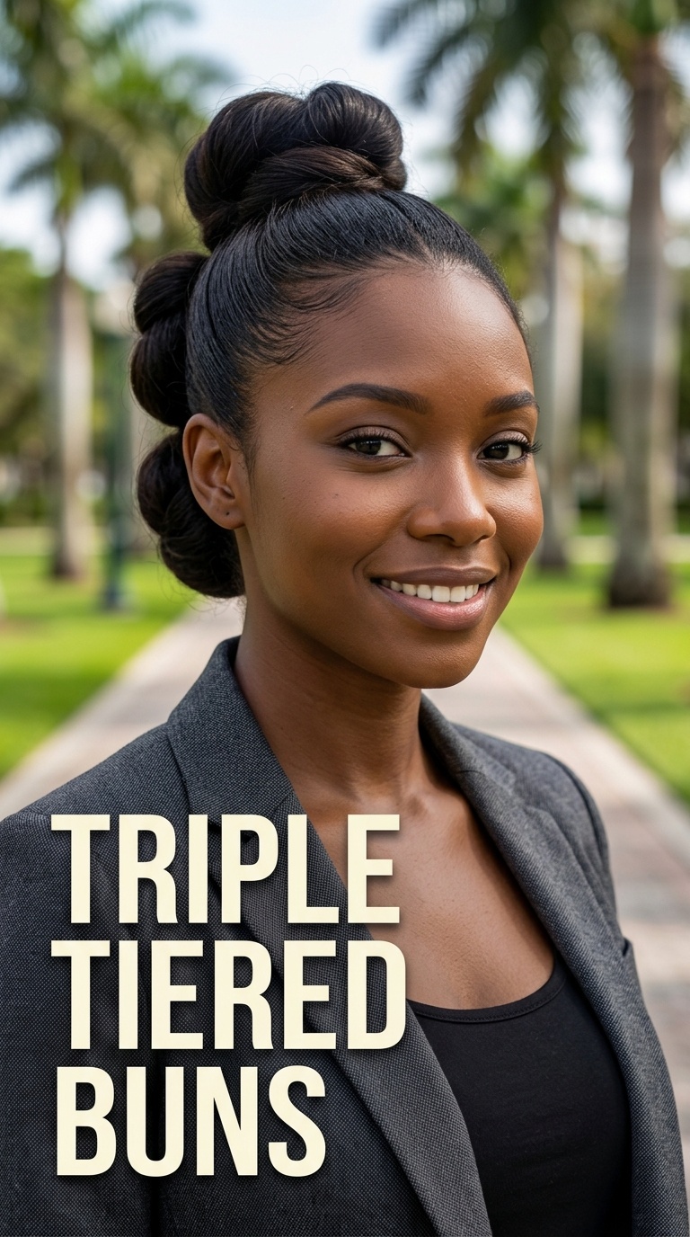 Triple Tiered Buns