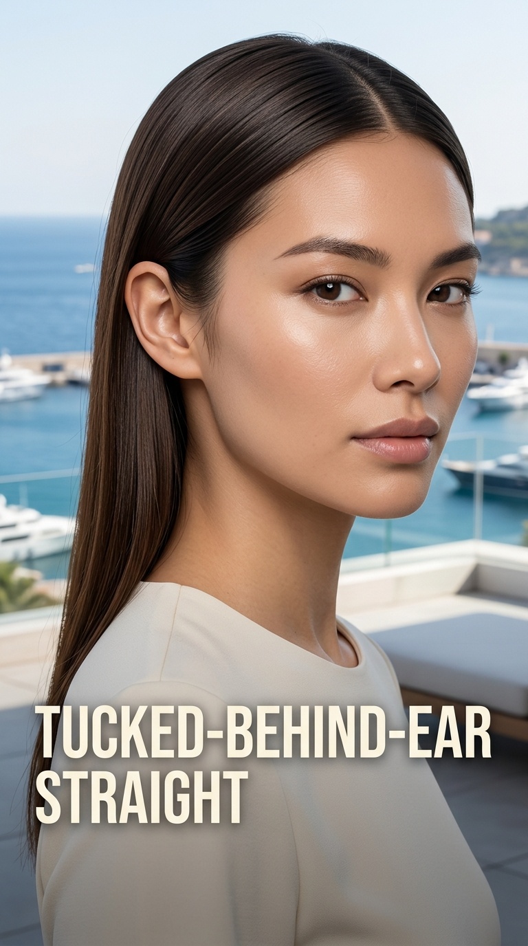 Tucked-Behind-Ear Straight