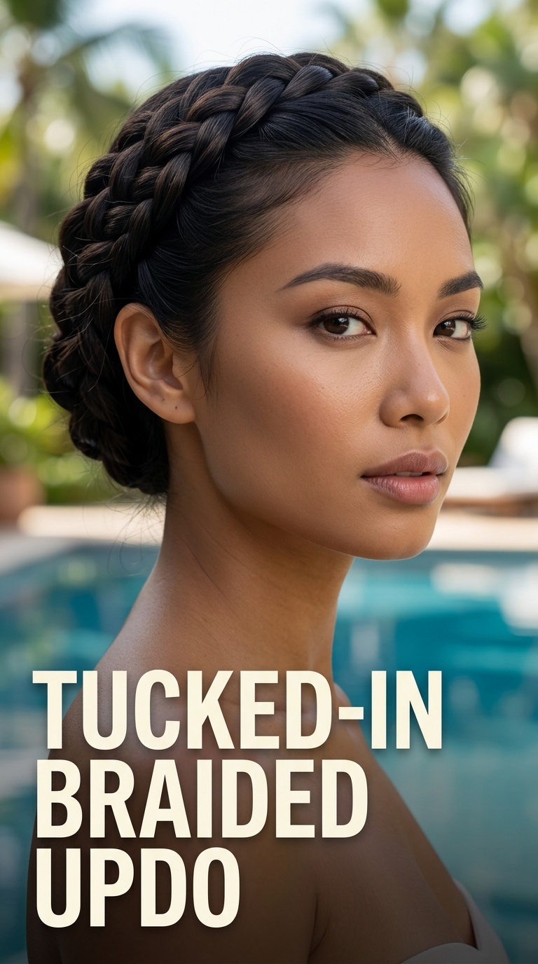 Tucked-In Braided Updo