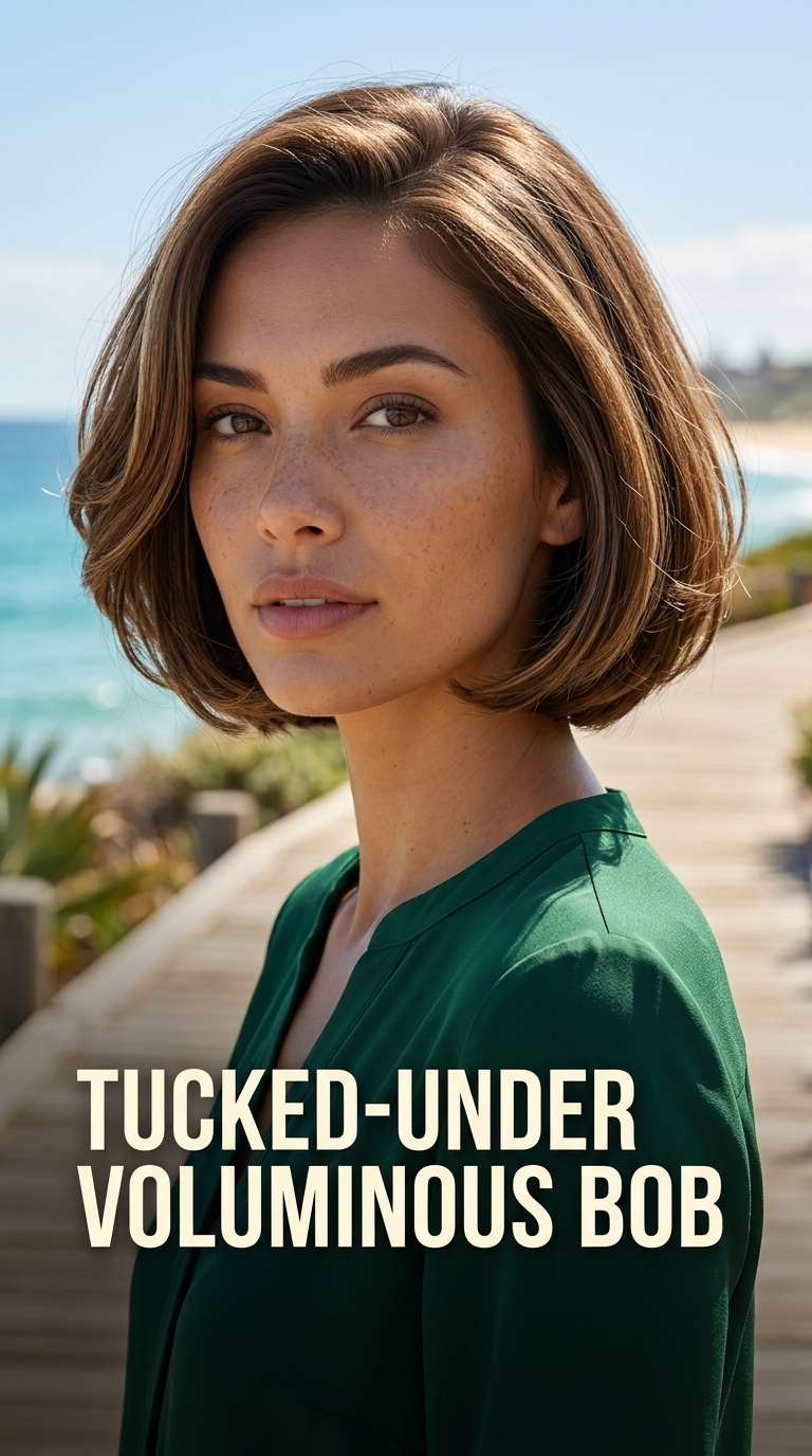 Tucked-Under Voluminous Bob