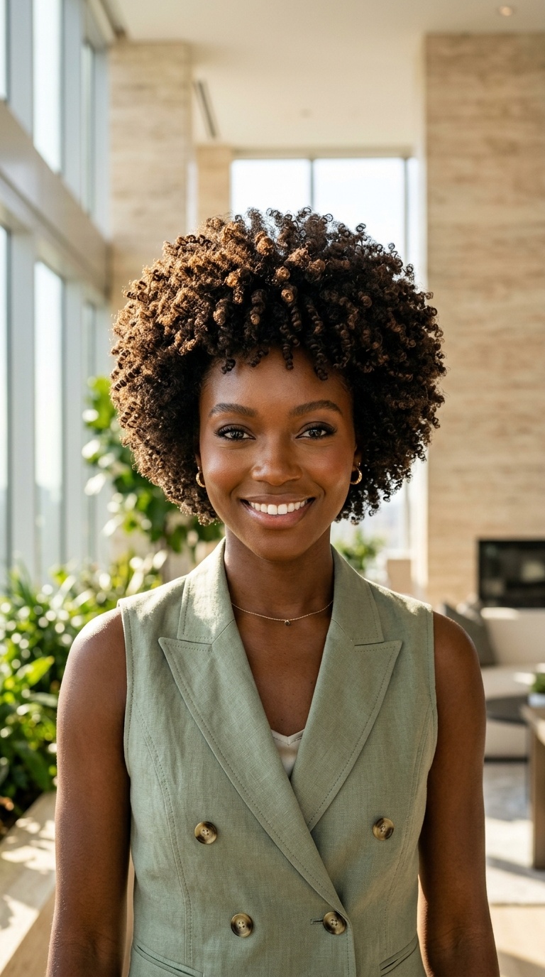 TWA Natural Hairstyles For Black Women