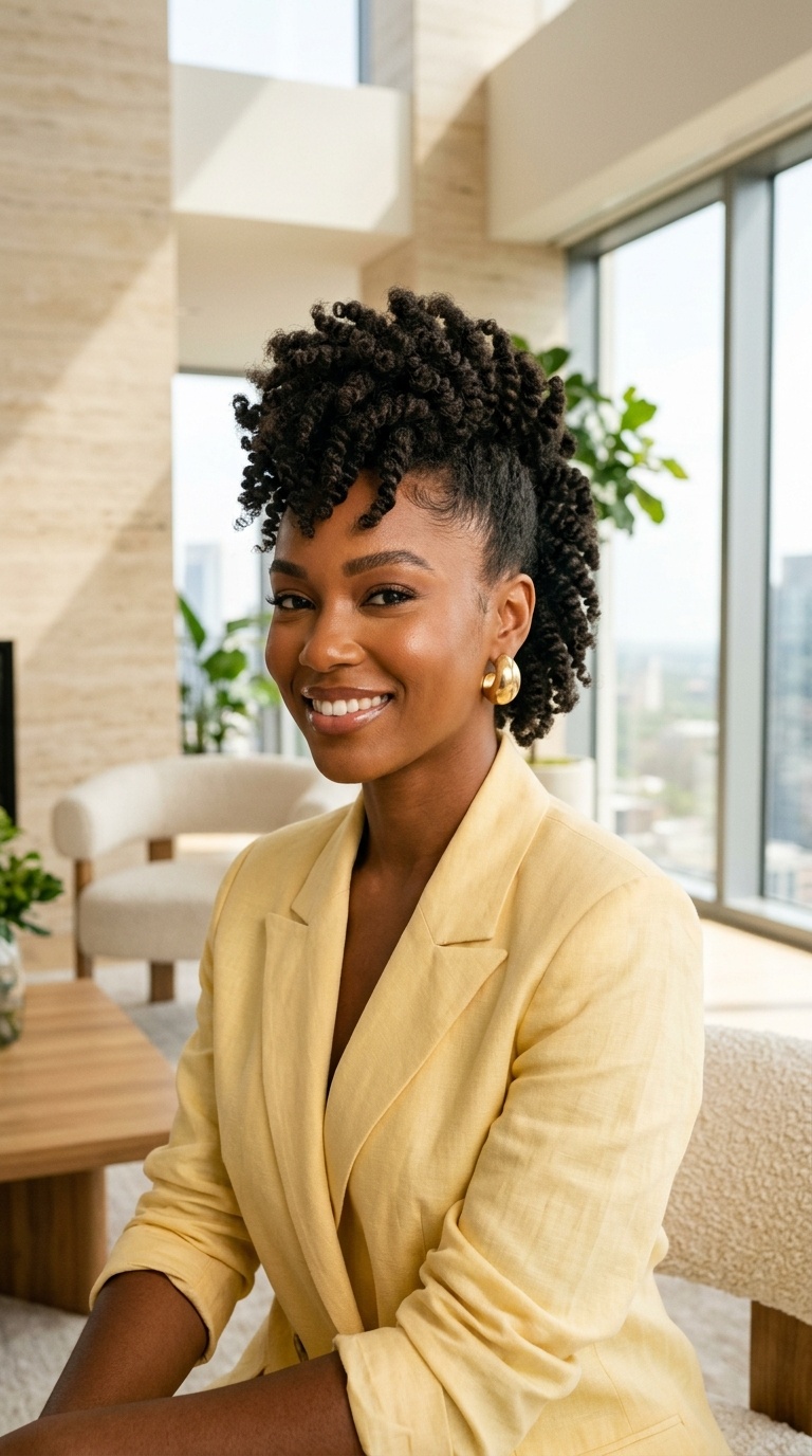 Twist Out Mohawk Black Women