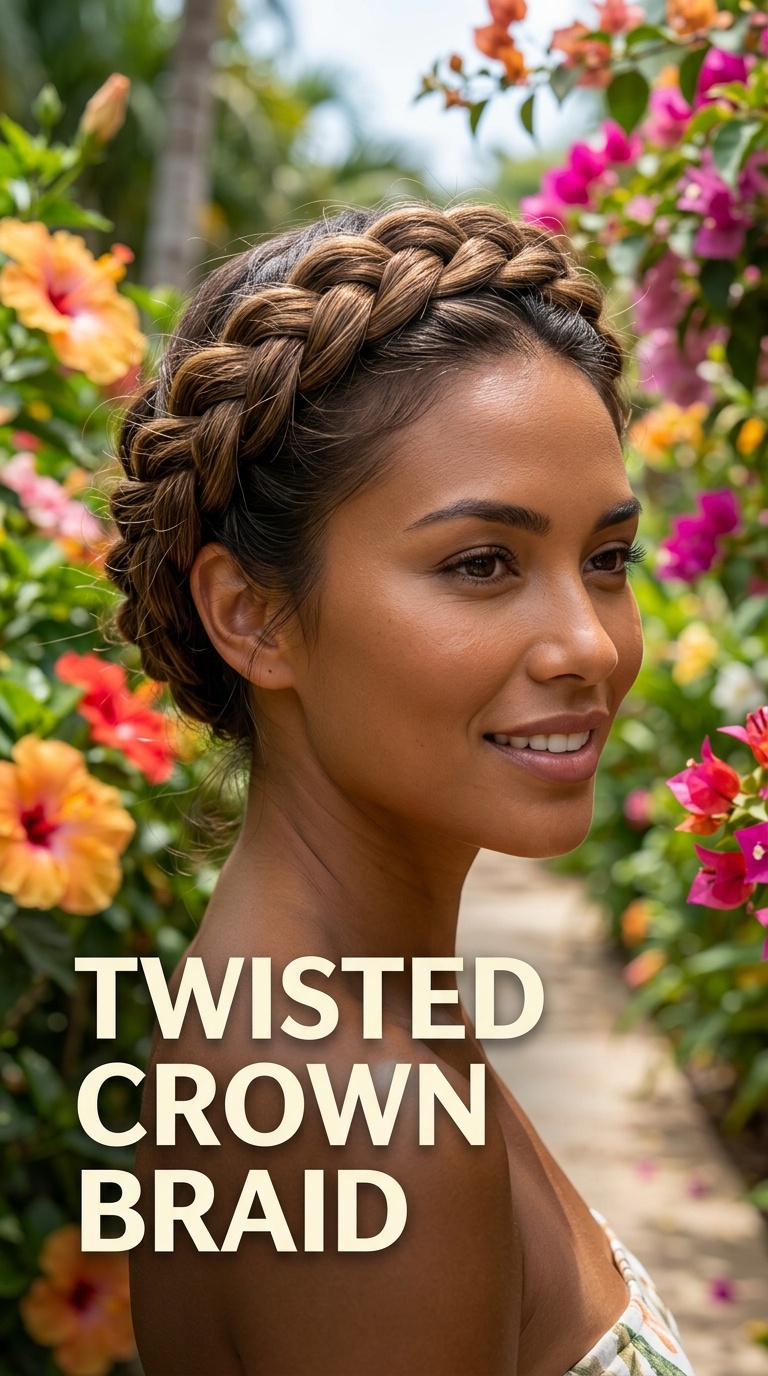 Twisted Crown Braid