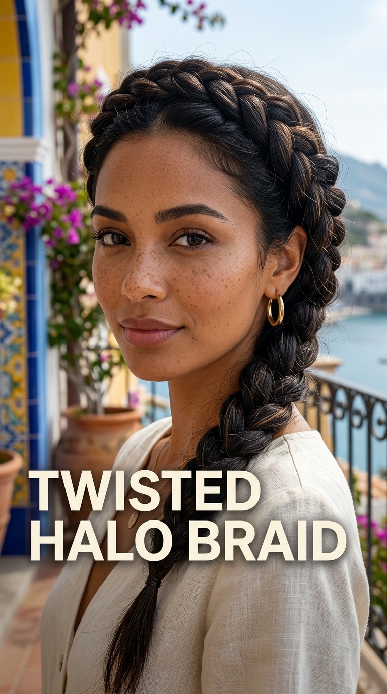 Twisted Halo Braid