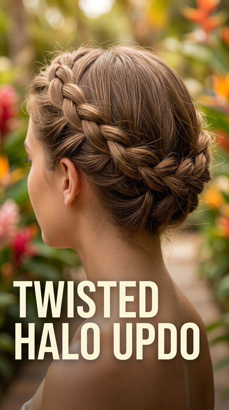 Twisted Halo Updo