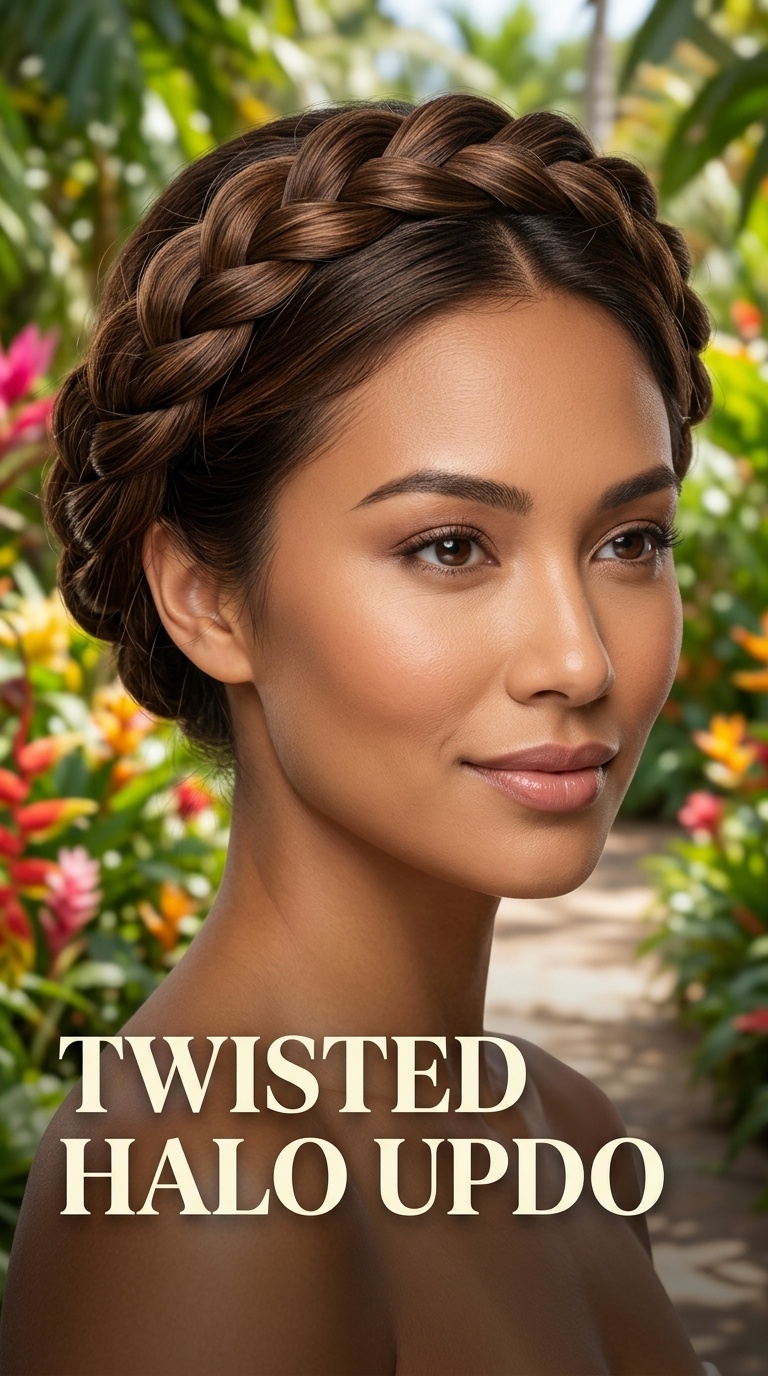 Twisted Halo Updo
