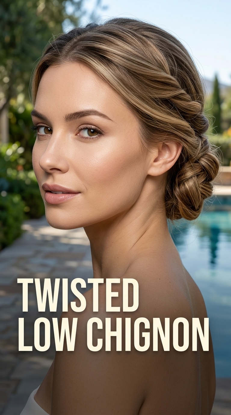 Twisted Low Chignon