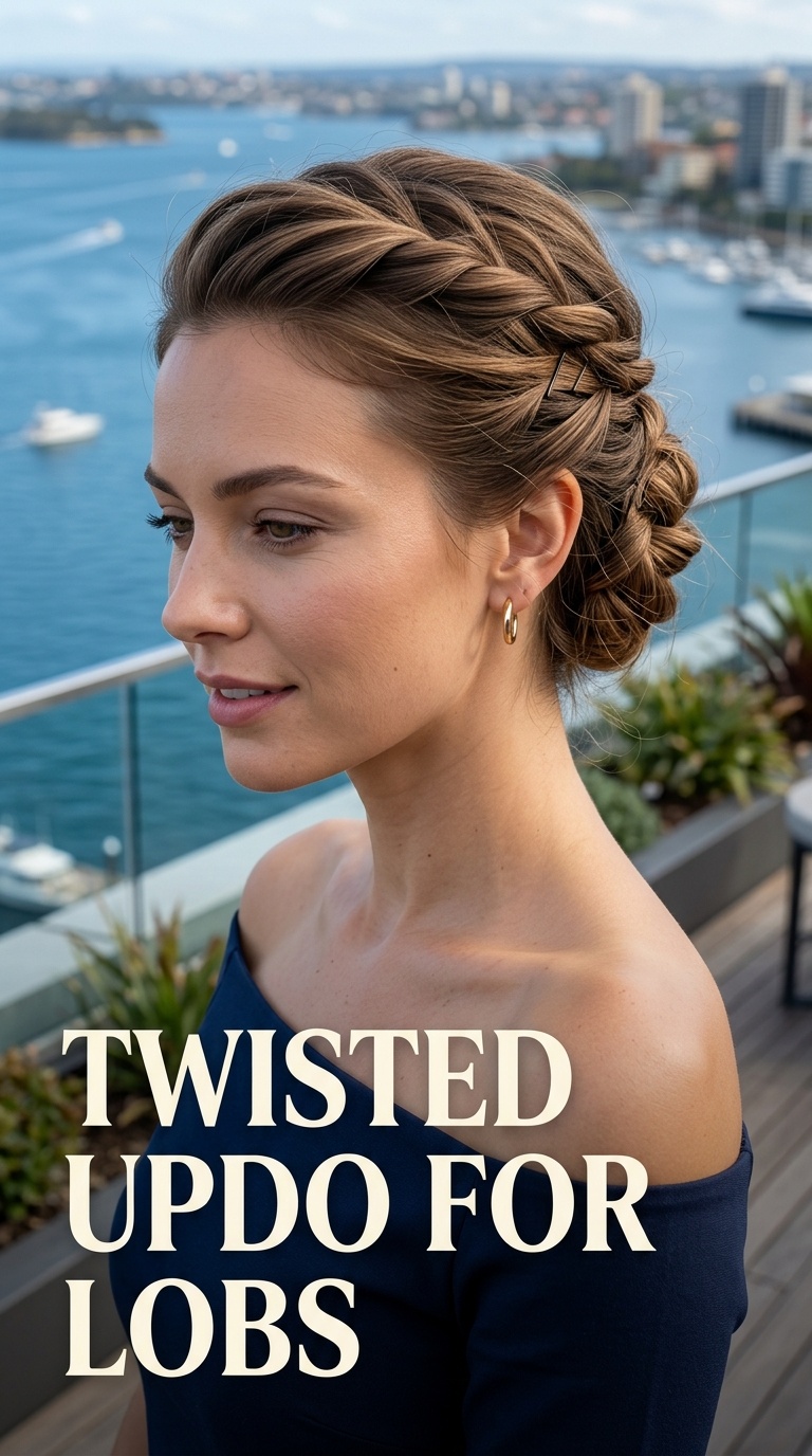 Twisted Updo for Lobs