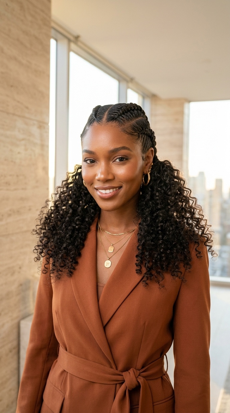 Two Braids With Curly Ends