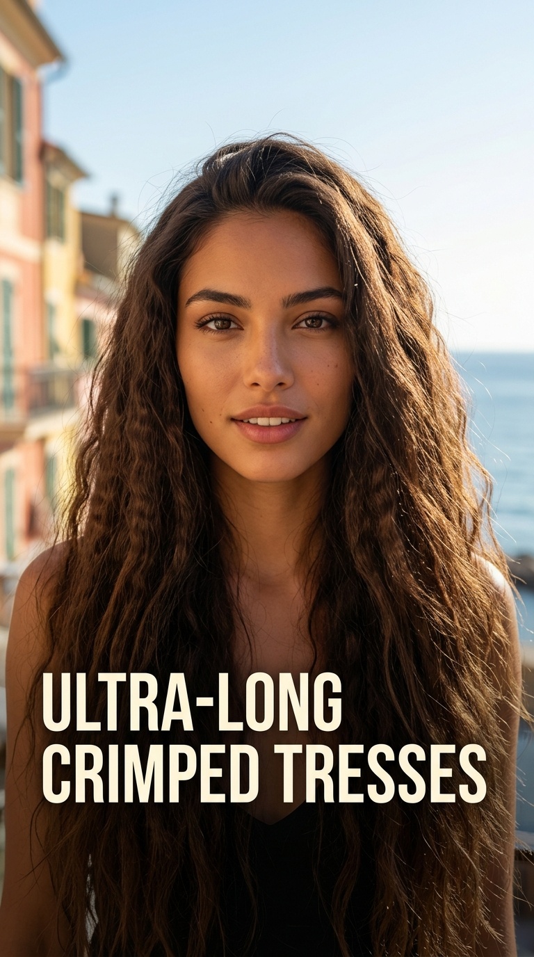 Ultra-Long Crimped Tresses