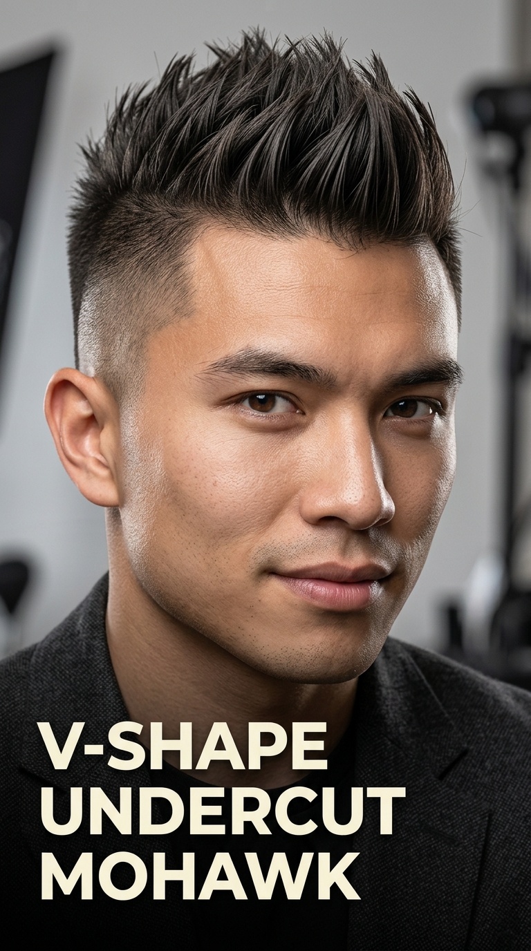V-Shape Undercut Mohawk