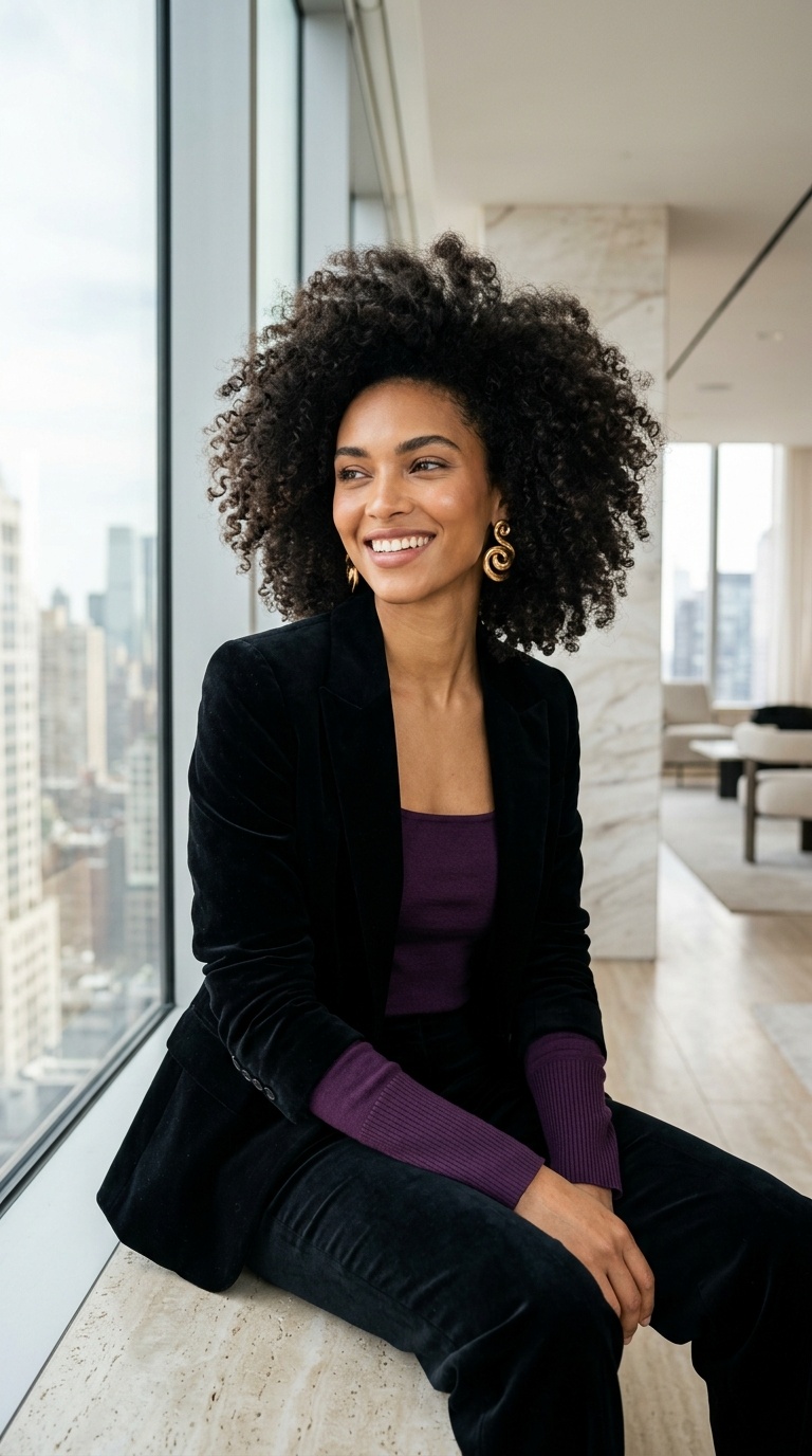 Velvet Black Suit Outfit Ideas