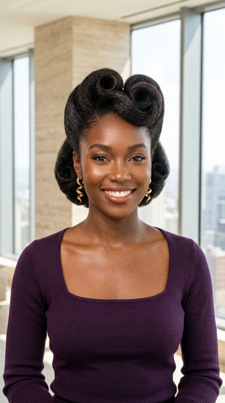 Victory Rolls For Black Women
