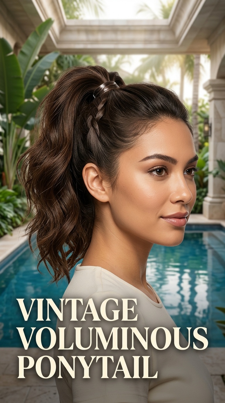 Vintage Voluminous Ponytail