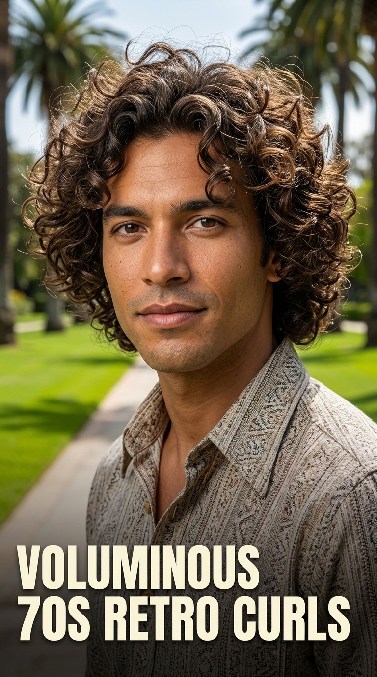 Voluminous 70s Retro Curls