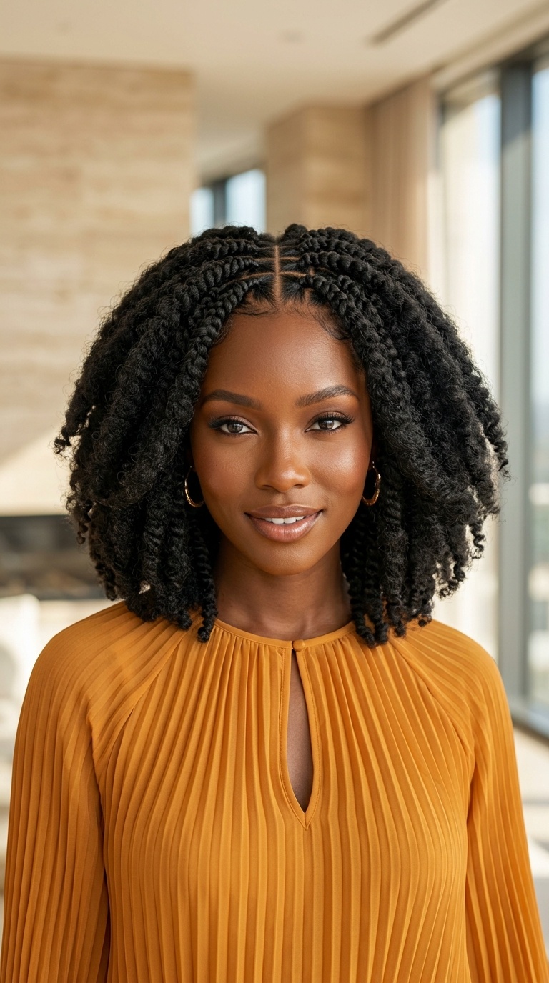 Voluminous Crochet Braids Bob Style