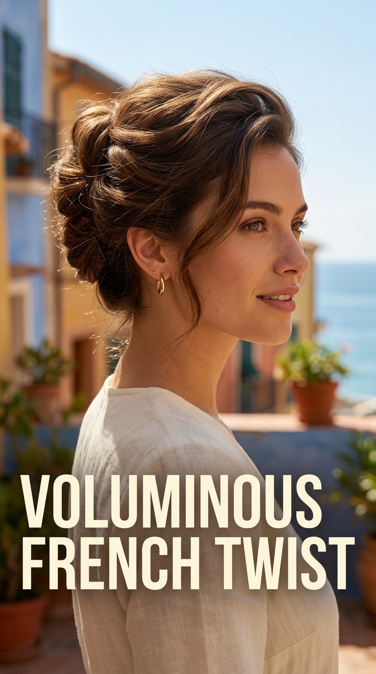 Voluminous French Twist