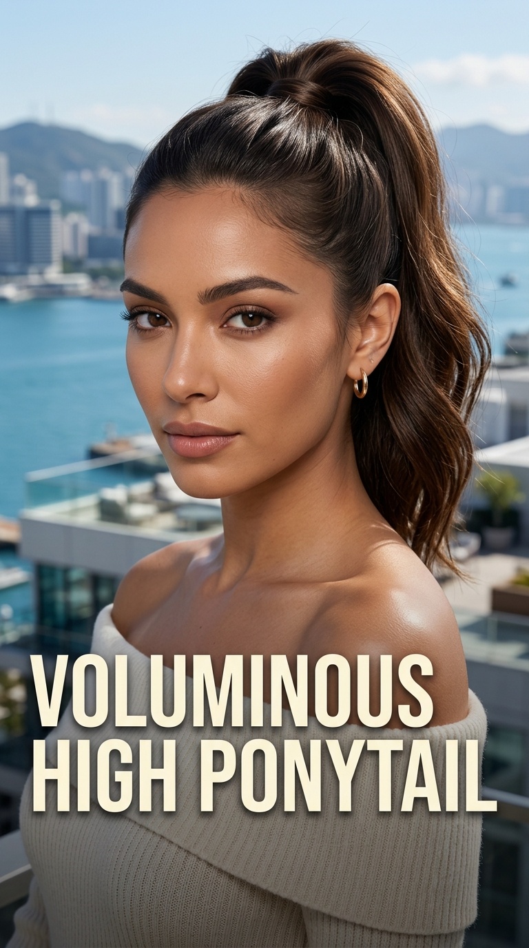 Voluminous High Ponytail