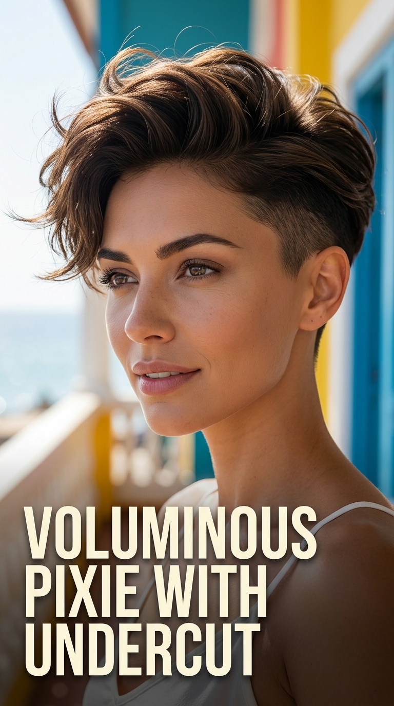 Voluminous Pixie with Undercut