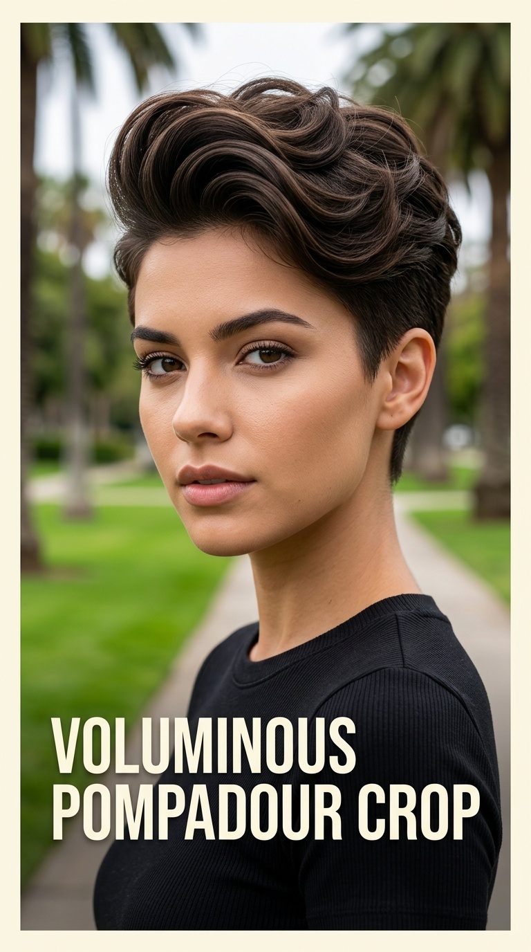 Voluminous Pompadour Crop