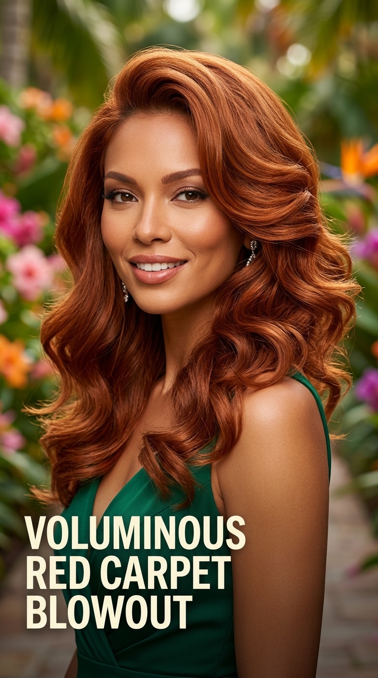 Voluminous Red Carpet Blowout