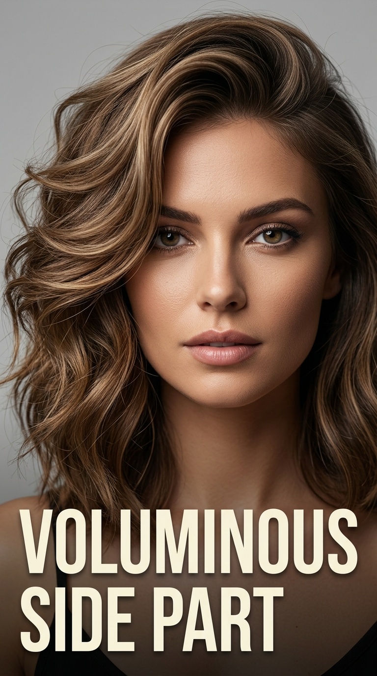 Voluminous Side Part