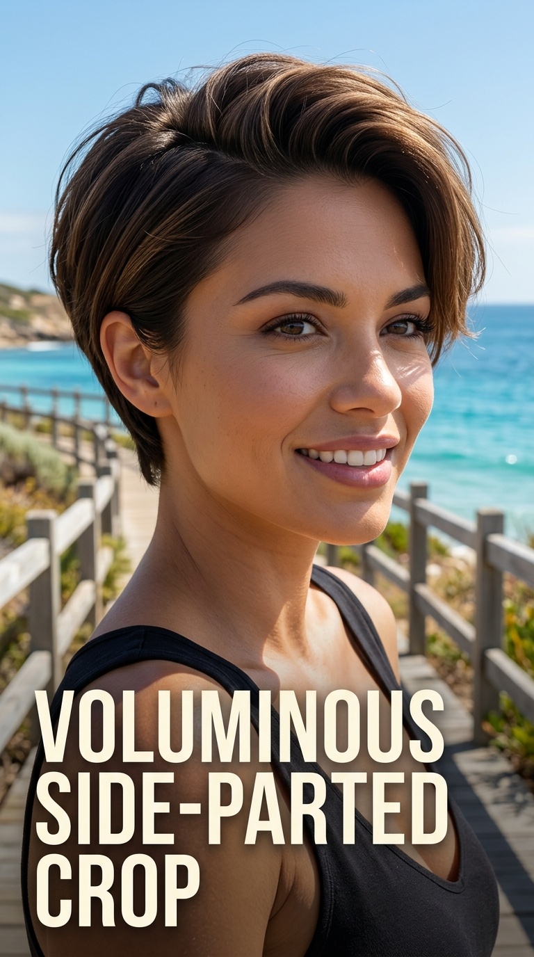 Voluminous Side-Parted Crop