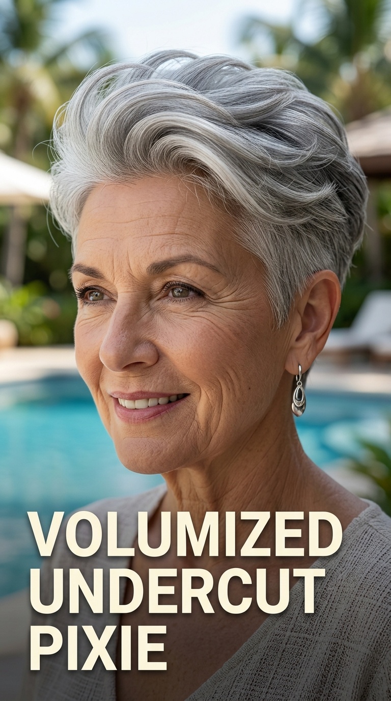 Volumized Undercut Pixie