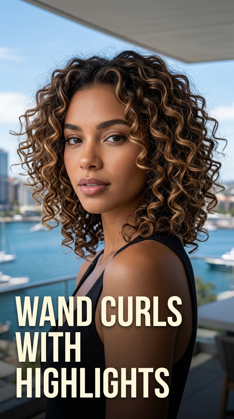Wand Curls with Highlights
