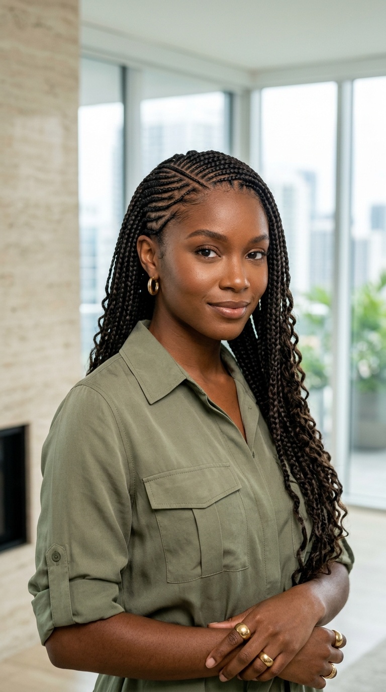 Waterfall Braids For Black Women