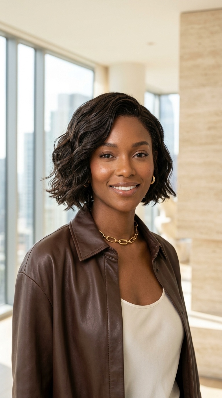 Waves Haircut For Black Women