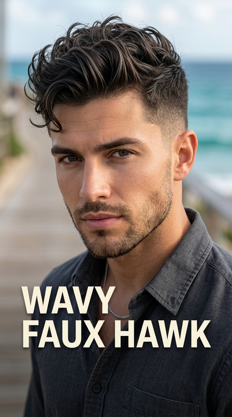 Wavy Faux Hawk