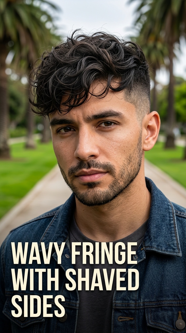 Wavy Fringe with Shaved Sides