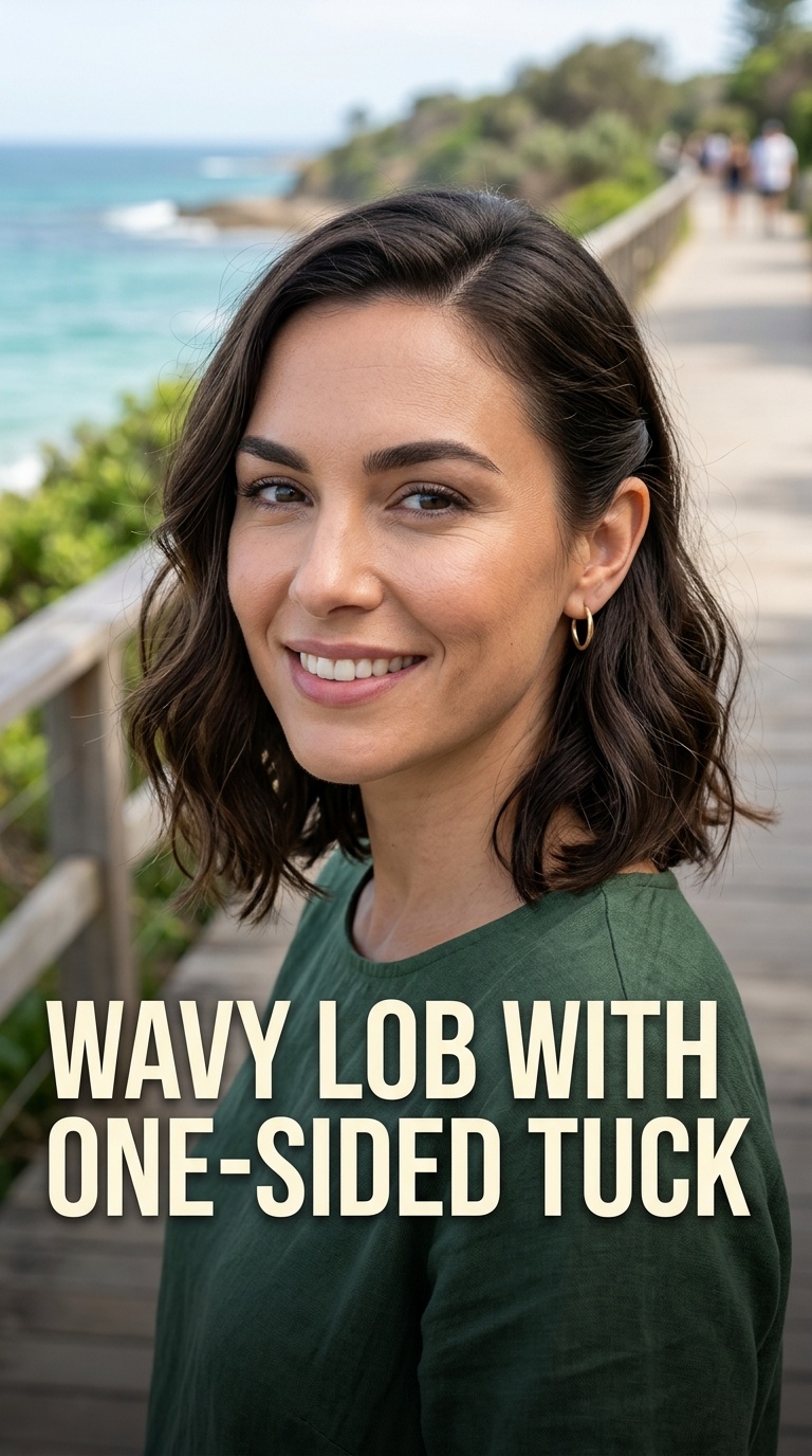 Wavy Lob with One-Sided Tuck