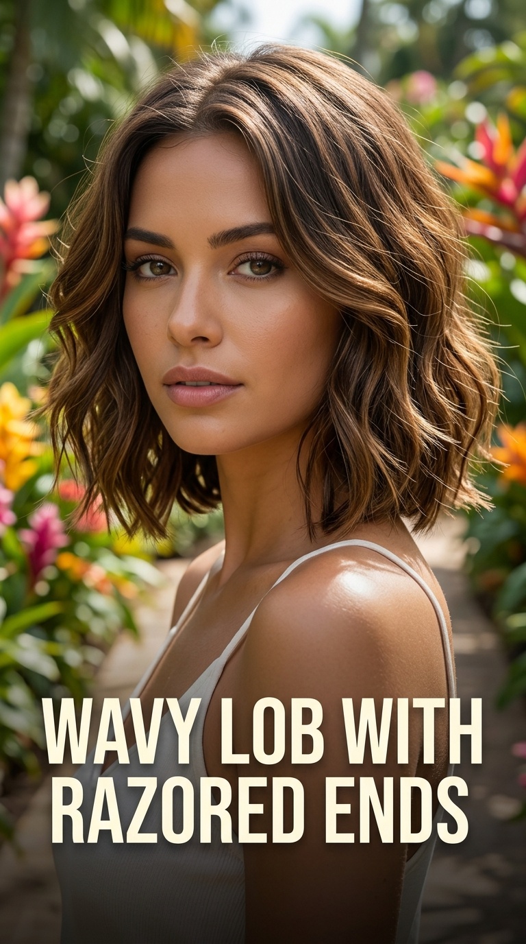 Wavy Lob with Razored Ends