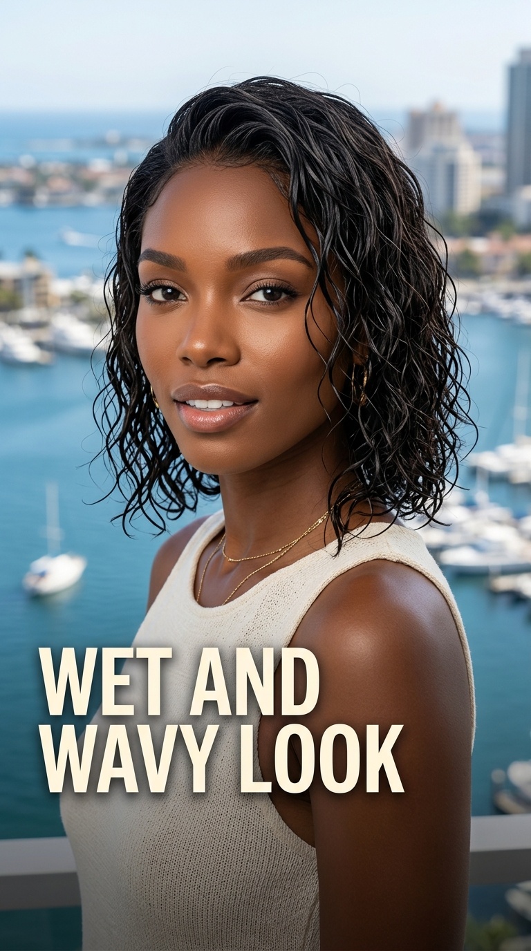 Wet and Wavy Look