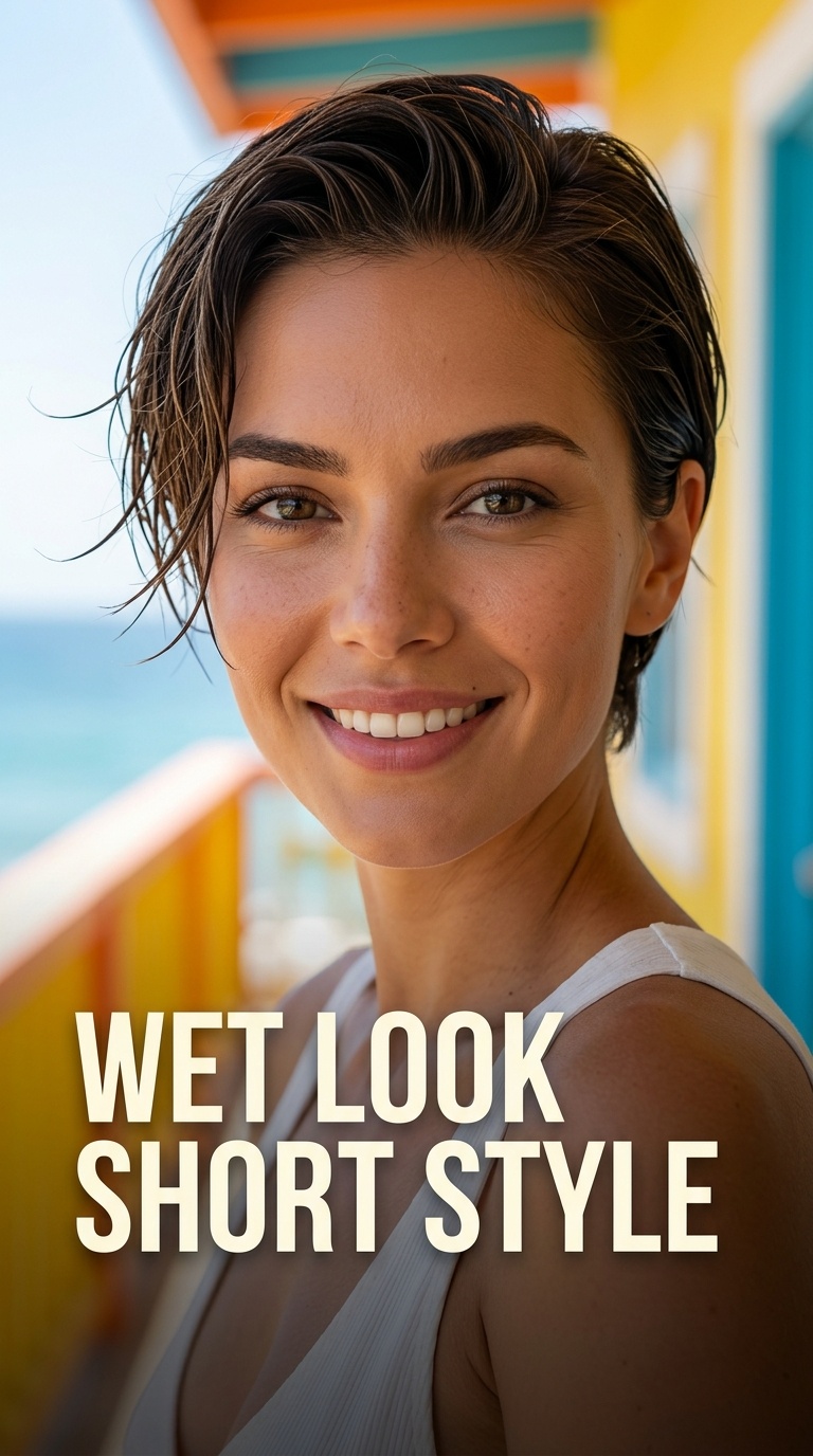 Wet Look Short Style