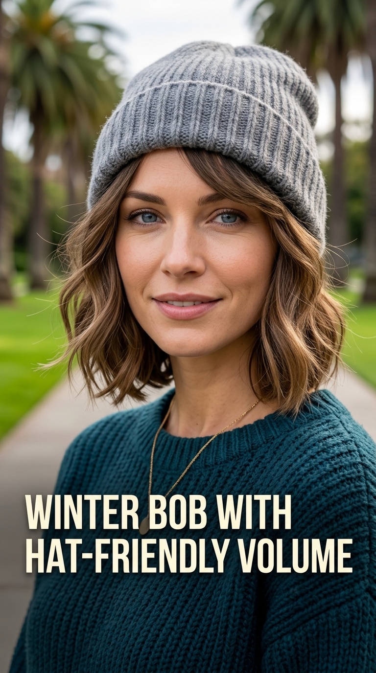 Winter Bob with Hat-Friendly Volume