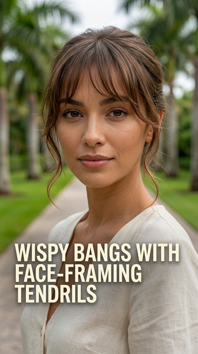 Wispy Bangs with Face-Framing Tendrils