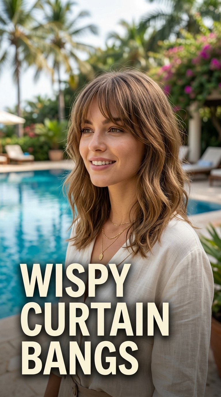 Wispy Curtain Bangs