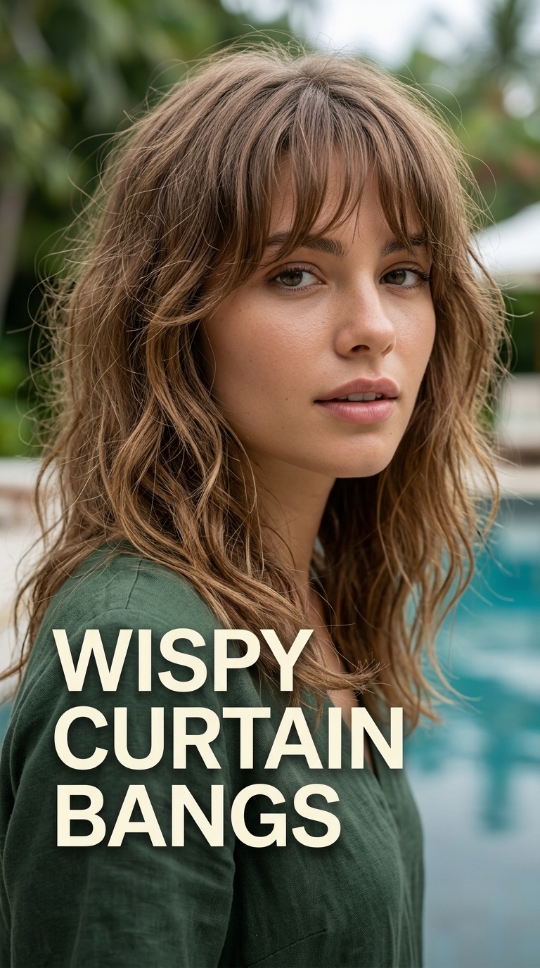 Wispy Curtain Bangs