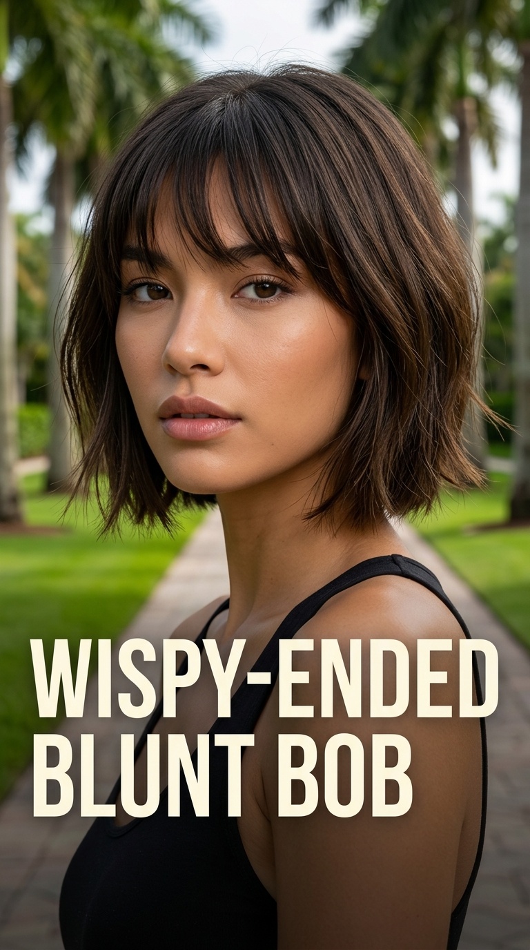 Wispy-Ended Blunt Bob