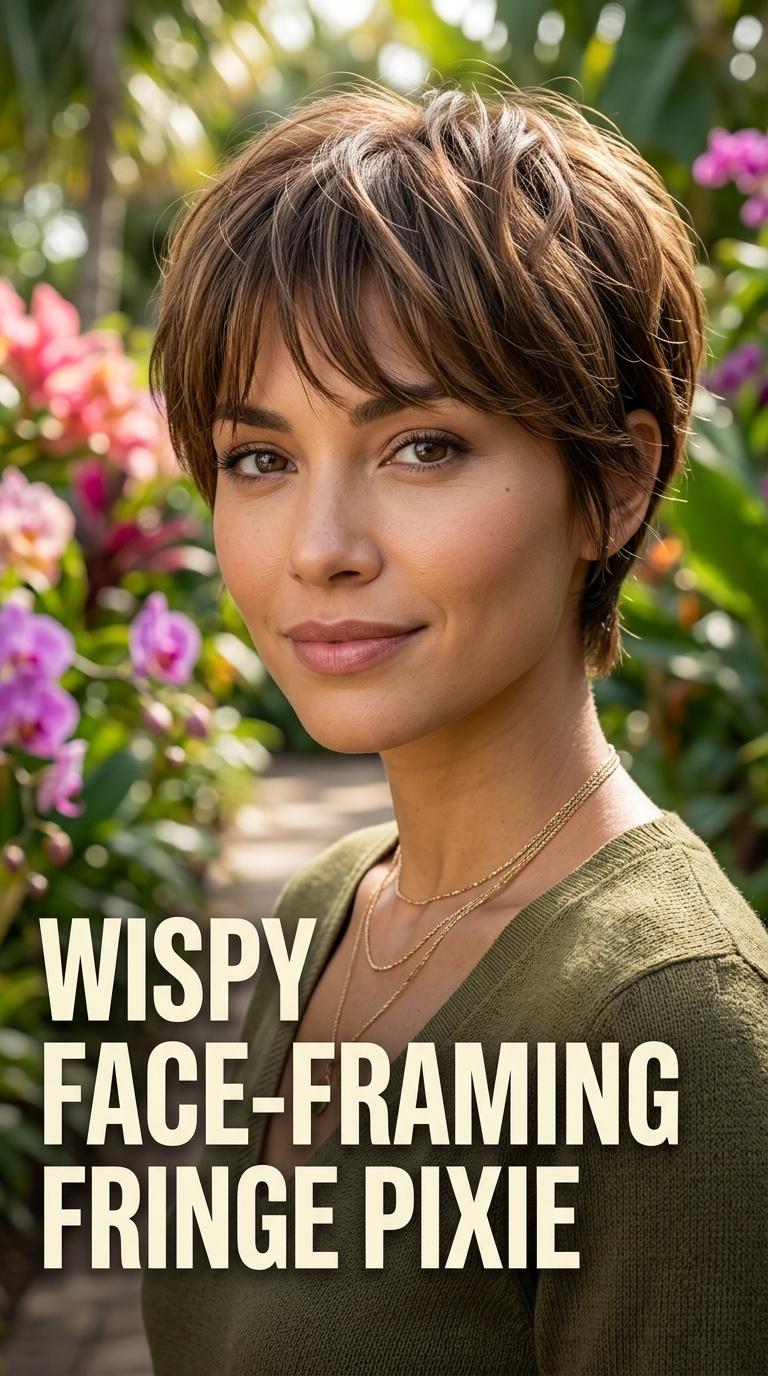 Wispy Face-Framing Fringe Pixie
