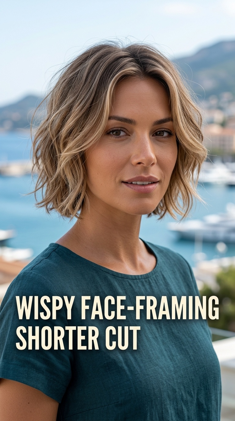 Wispy Face-Framing Shorter Cut