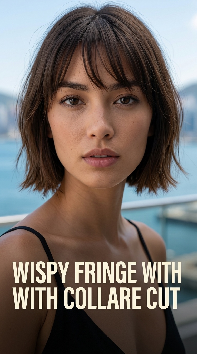 Wispy Fringe with Collarbone Cut