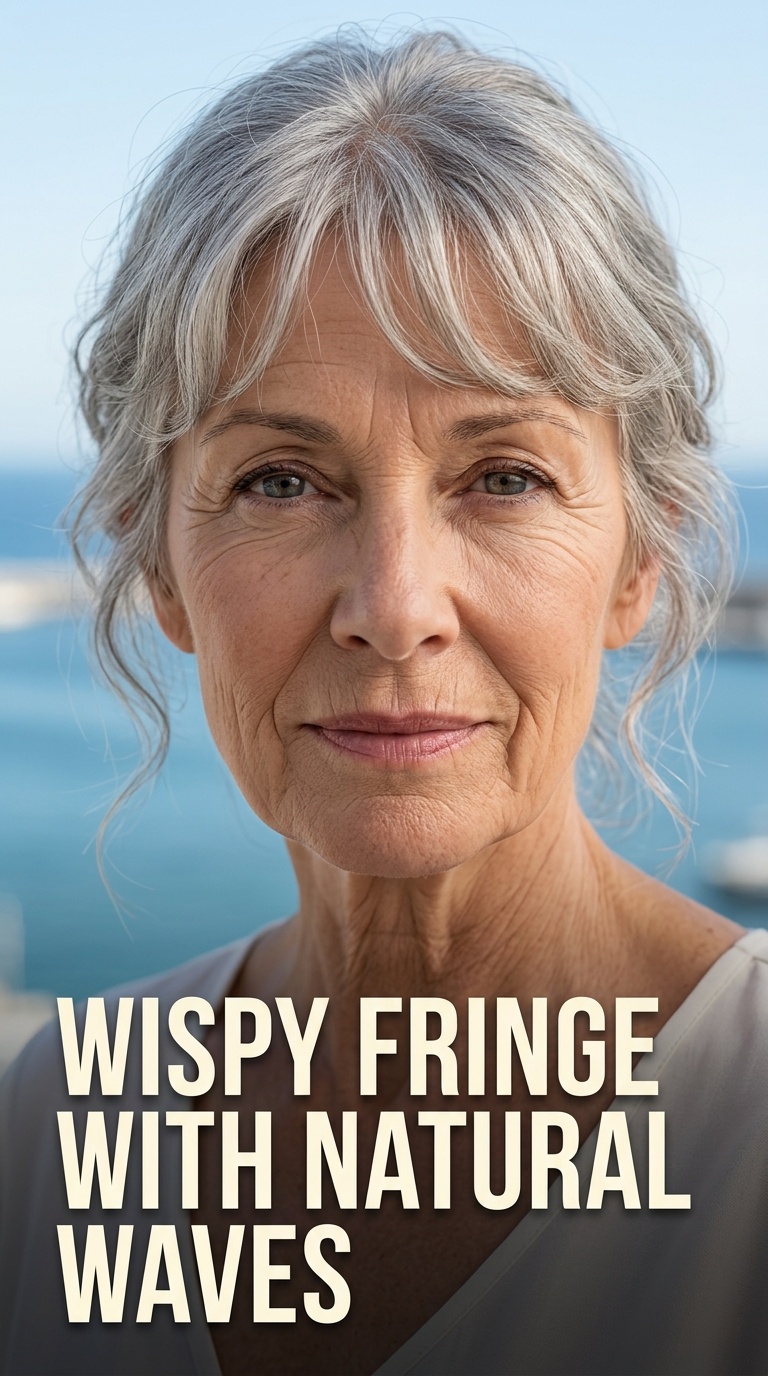 Wispy Fringe with Natural Waves