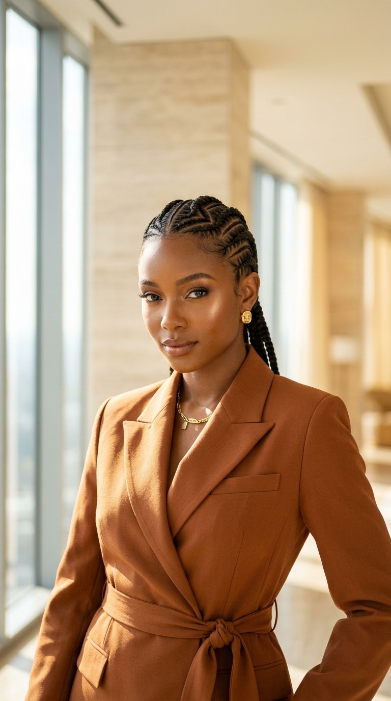 Zig Zag Cornrow Braids Black Women