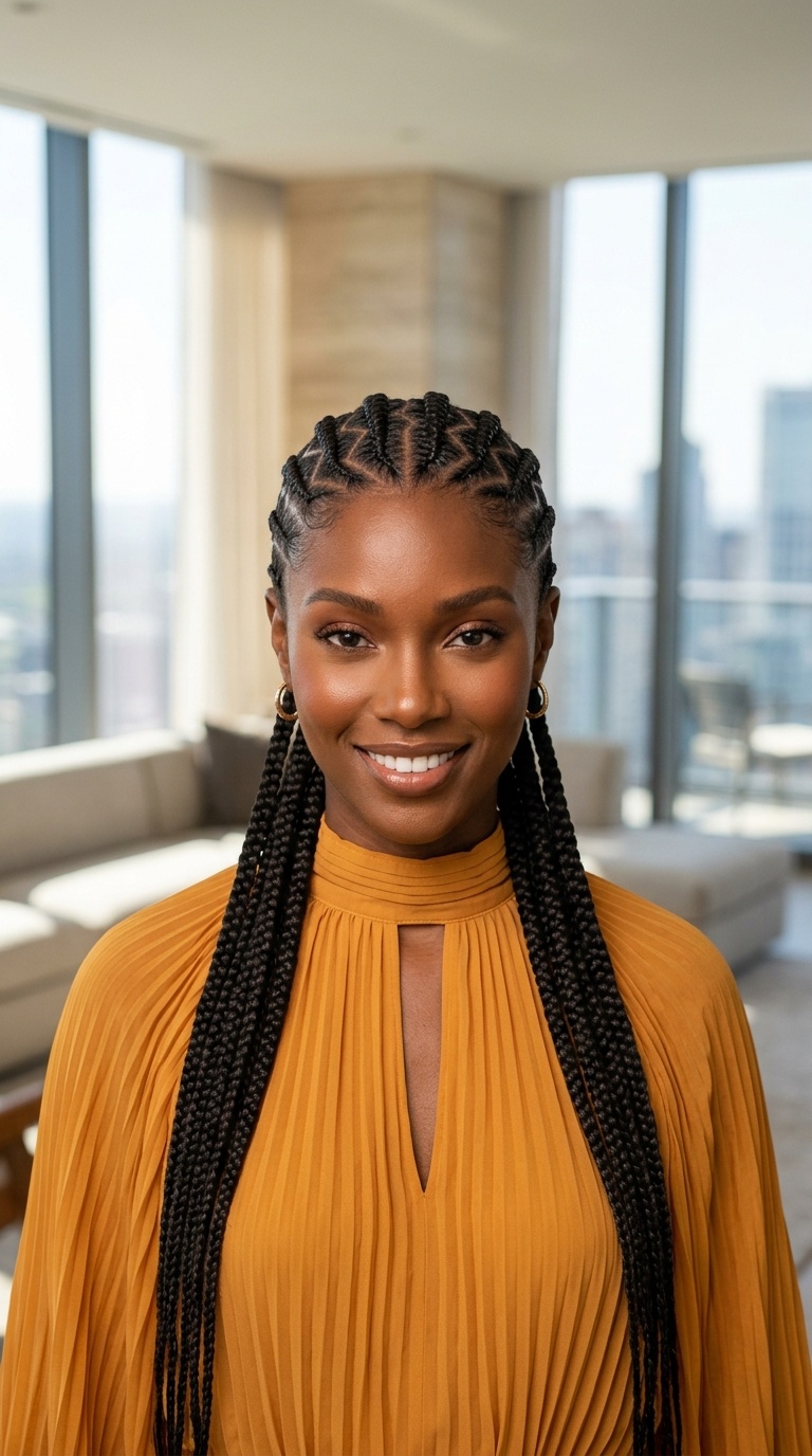 Zig Zag Cornrows To Back