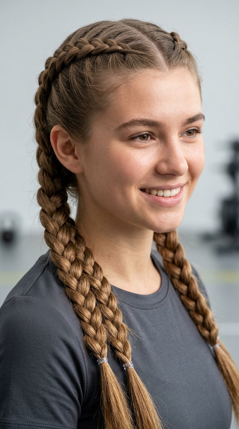 4-Strand Braid Pigtails