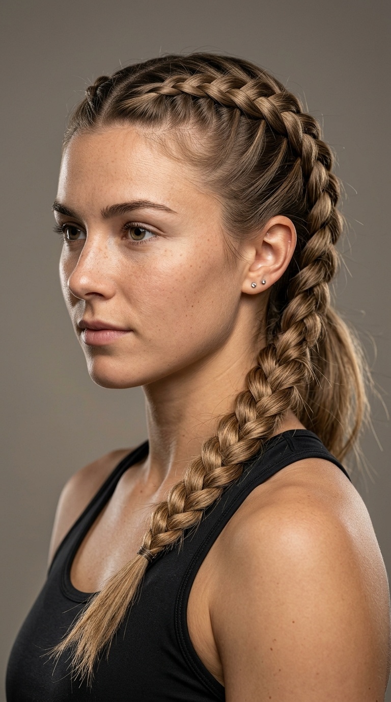 4-Strand Dutch Braid for Extra Width